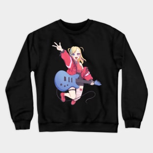 Anime Girl Rockstar Fantasy Band Anime Manga Crewneck Sweatshirt